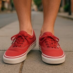 VANS Men's Atwood Skate Shoes (Check Liner/Chili Pepper, 6.5 Mens